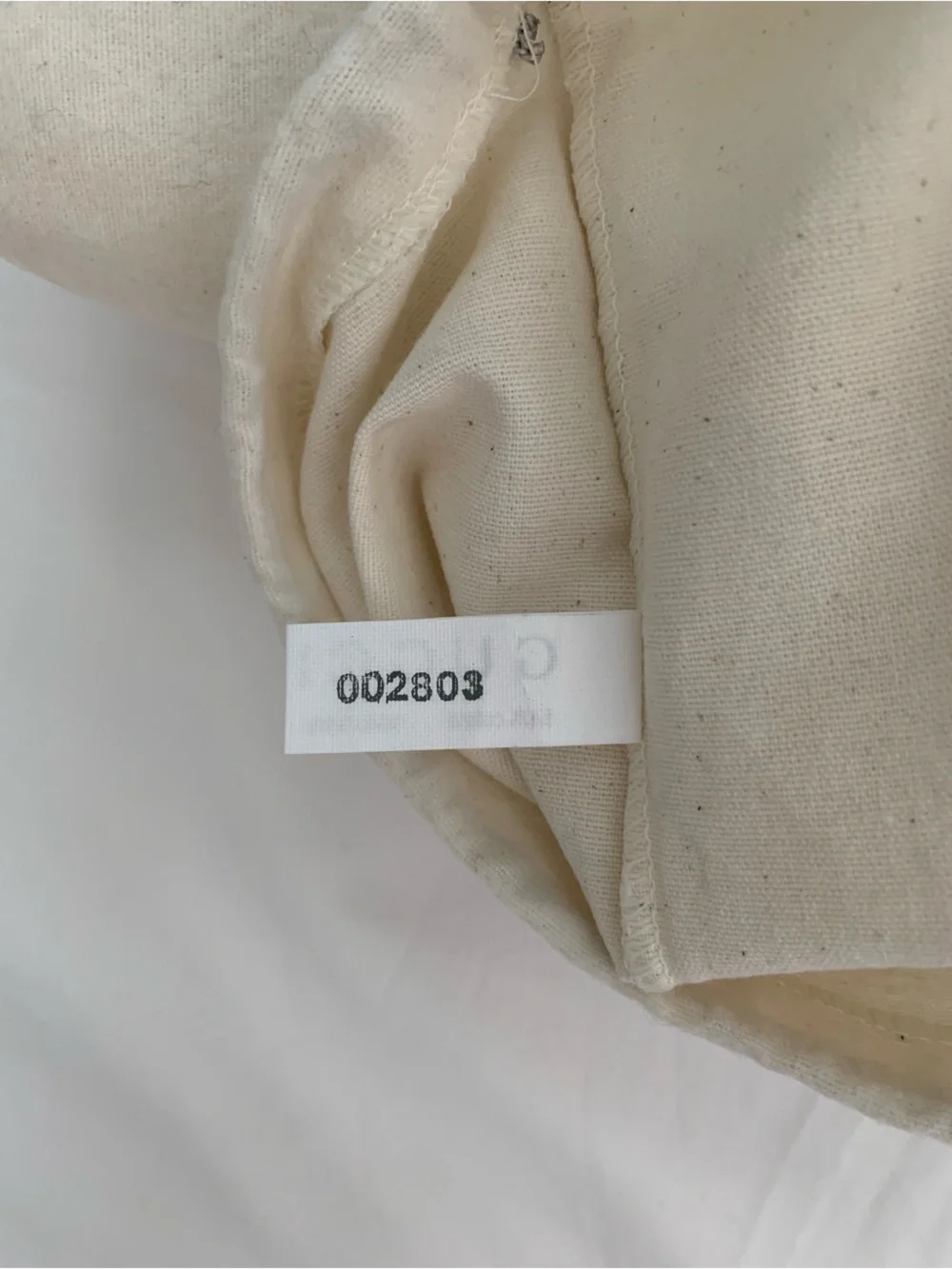 Vintage 1997 Gucci Shoes Drawstring Dust Bag - Beige  Cotton/ Flannel
